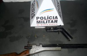 PM faz Batida Policial e prende autor com arma fogo em Guaranésia