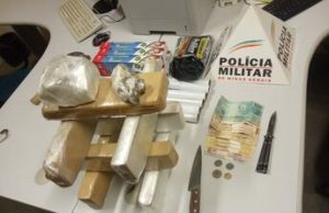 PM de São Sebastião do Paraíso faz apreensão de grande quantidade de drogas