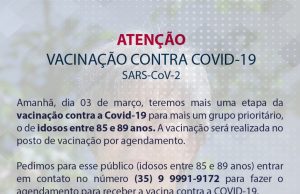 ATENÇÃO VACINAÇÃO CONTRA A COVID-19👈