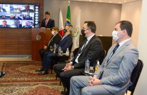 Presidente do TJMG participa de homenagem ao presidente do Senado Rodrigo Pacheco
