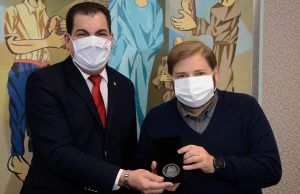 Presidente do TJMG recebe presidente da ALMG