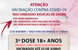 Ampliação da vacinação!