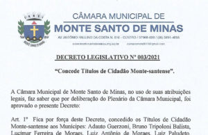 Decreto Legislativo nº 003/2021
