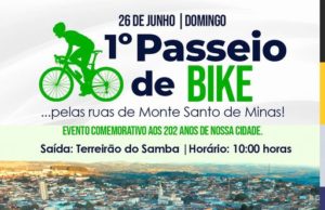1° Passeio de Bike …pelas ruas de Monte Santo de Minas!