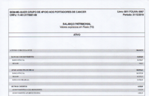 Balanço Patrimonial Bem-me-quer – Periodo 2019