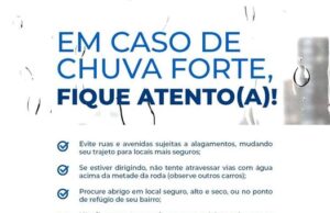 Alerta de chuva forte