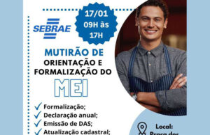 Mutirão do MEI será realizado, nesta terça-feira (17/01), em São Sebastião do Paraíso