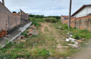Pequeno trecho de rua de terra no Jardim Ipiranga necessita de limpeza