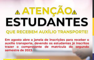 Atenção estudantes!