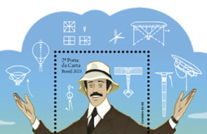 150 anos de Santos Dumont são homenageados em emissão postal