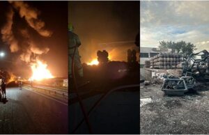Depósito com cerca de 3 mil botijões de gás pega fogo em Passos; suspeita é de incêndio criminoso