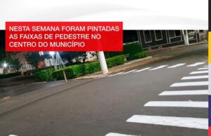 Faixas de pedestres renovadas: um passo rumo à segurança viária no centro da cidade