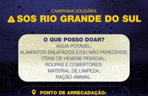 Arrecadação de doações para o Rio Grande do Sul