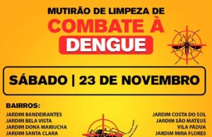 🚨 Mutirão de Limpeza Contra a Dengue em Monte Santo de Minas! 🚨