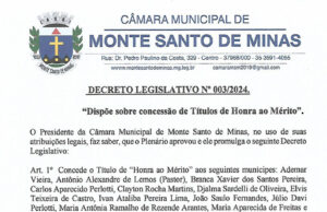 Decreto Legislativo nº 003/2024