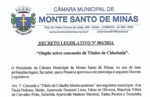 Decreto Legislativo nº 004/2024