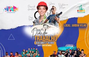 Monte Santo de Minas se prepara para celebrar o Dia do Trabalho com grande evento no Jardim Velho