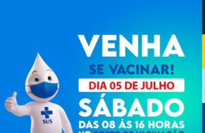 Vacinação neste sábado em Monte Santo de Minas