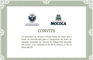 Ponte da Amizade une Monte Santo de Minas e Mococa