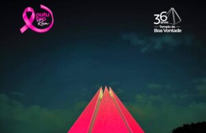 Templo da Boa Vontade apoia a Campanha Outubro Rosa